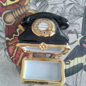TRINKET BOX TELEPHONE COLECTABLES GIFTS